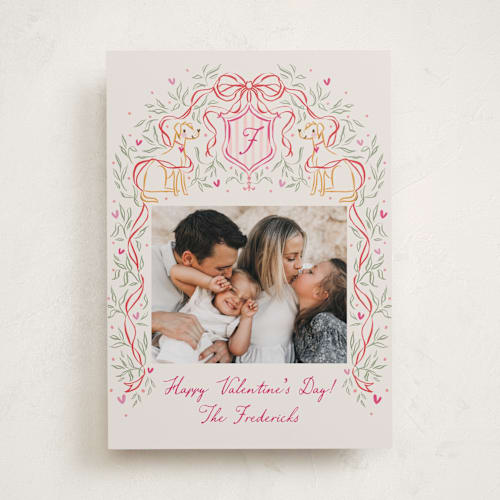 This is a latte valentines day with standard by Jackie Crawford called valentine crest printing on recycled smooth signature in standard