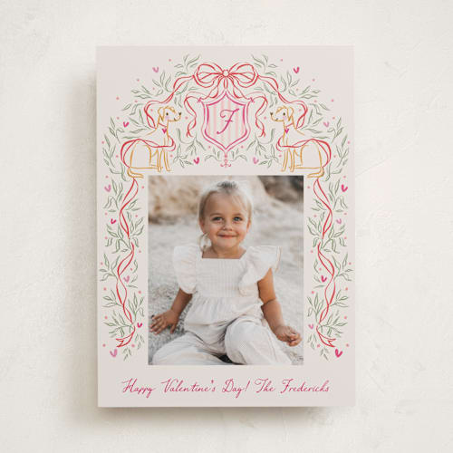 This is a latte valentines day with standard by Jackie Crawford called valentine crest printing on recycled smooth signature in standard