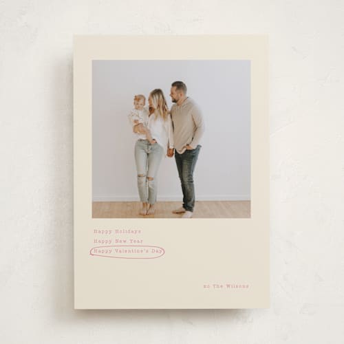 This is a vanilla valentines day with standard by Baumbirdy called always happy printing on recycled smooth signature in standard