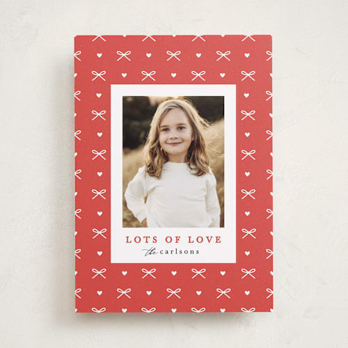 This is a cherry valentines day with standard by Maria Alou called little hearts & bows printing on recycled smooth signature in standard