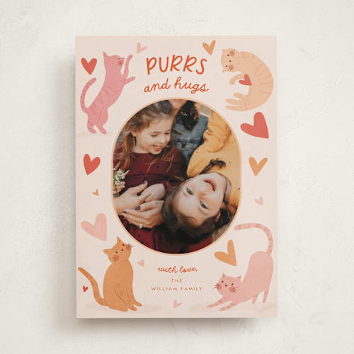 This is a cherry valentines day with standard by Vera Lim called purrshugs printing on recycled smooth signature in standard