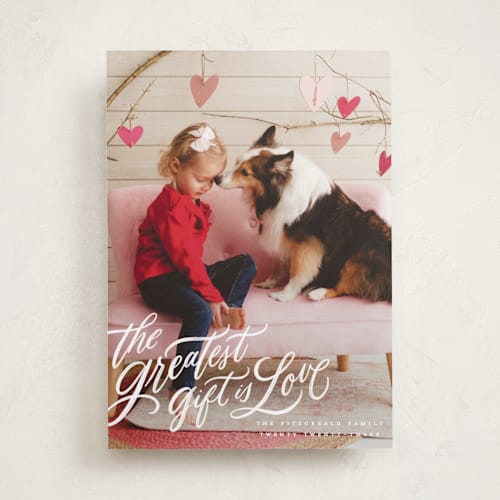 This is a cloud valentines day with standard by Wildfield Paper Co called the greatest gift printing on recycled smooth signature in standard