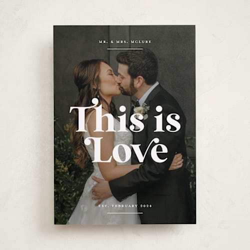 This is a pearl valentines day with standard by Christie Garcia called love story printing on recycled smooth signature in standard