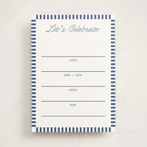 This is a ocean blank hosting stationery with standard by Owl and Toad called veracruz printing on signature in standard