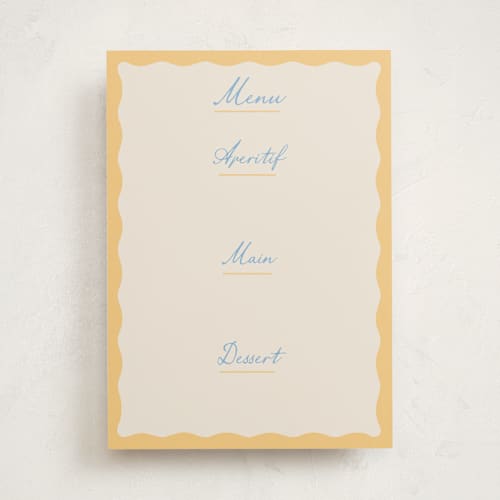 This is a melon blank hosting stationery with standard by Megan Davis called augusta printing on signature in standard