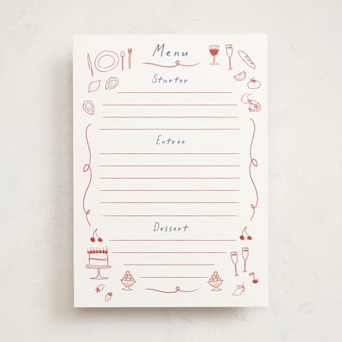 This is a cardinal blank hosting stationery with standard by Ani Somi called bon vivant printing on signature in standard