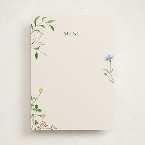 This is a elder flower blank hosting stationery with standard by Sarah Knight called wild meadow printing on signature in standard