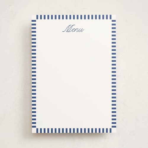 This is a ocean blank hosting stationery with standard by Owl and Toad called veracruz printing on signature in standard