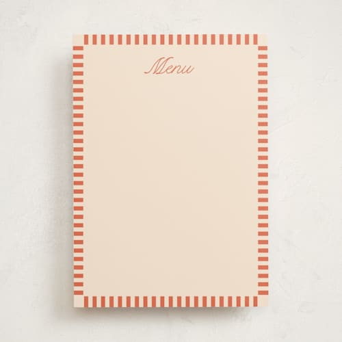 This is a verona blank hosting stationery with standard by Owl and Toad called veracruz printing on signature in standard