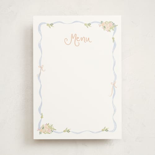 This is a daphne blank hosting stationery with standard by Creo Study called cottagecore printing on signature in standard