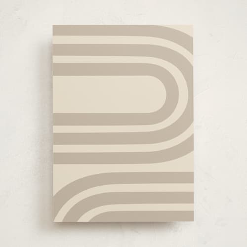 This is a taupe greeting cards with standard by Iveta Angelova called winding printing on signature in greeting cards