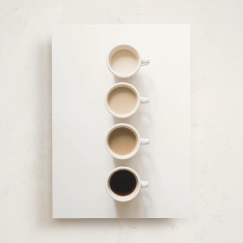 This is a coffee greeting cards with standard by K.Short called coffee cathy printing on signature in greeting cards