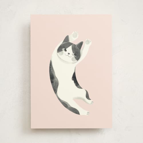 This is a blush greeting cards with standard by Vivian Yiwing called up printing on signature in greeting cards