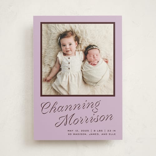 This is a plum new with standard by Megan Davis called cotillion printing on doublethick in photo_mount