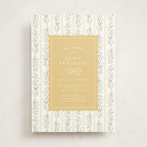 This is a summer sunshine baby shower invitations with standard by Erin L. Wilson called dorothy printing on signature in standard