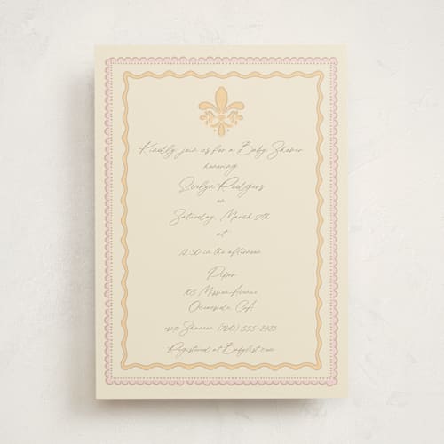 This is a mango baby shower invitations with standard by Tina Faselli called precious printing on signature in standard