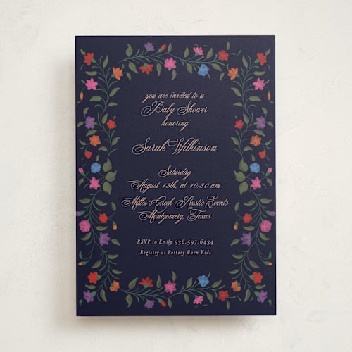 This is a fall baby shower invitations with standard by Deynaaz Daraei called rotan printing on signature in standard