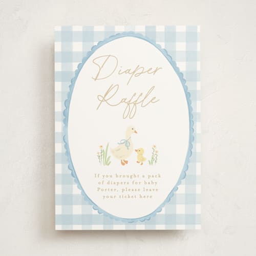 This is a sky baby shower decorations with standard by Creo Study called vintage goose printing on doublethick in 5x7