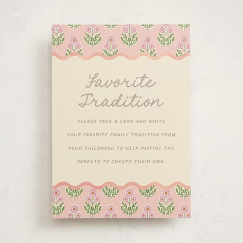 This is a poppy baby shower decorations with standard by Creo Study called botanical maximalism printing on doublethick in 5x7