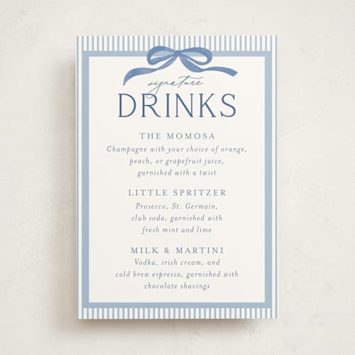 This is a powder baby shower decorations with standard by Jenna Holcomb called rocking horse baby printing on doublethick in 5x7