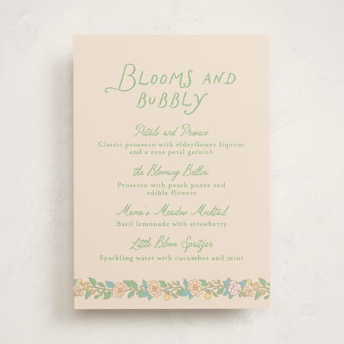 This is a sky baby shower decorations with standard by Creo Study called vintage blossom printing on doublethick in 5x7