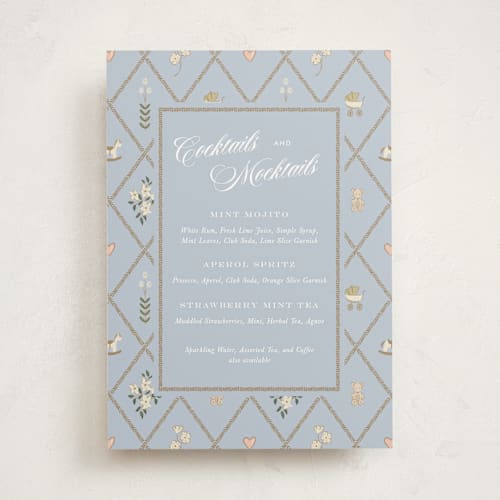 This is a sprinkles baby shower decorations with standard by Leah Bisch called a new chapter printing on doublethick in 5x7