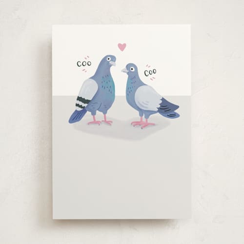 This is a bluebird tbd with standard by Dawn Pope called city love birds printing on signature in greeting cards