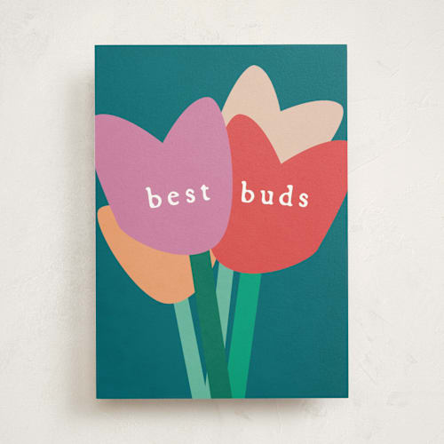 This is a lagoon tbd with standard by Lindsay Megahed called best buds printing on signature in greeting cards