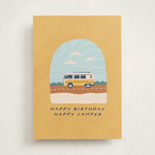 This is a sun tbd with standard by Hannah Bowman called happy day tripping printing on signature in greeting cards
