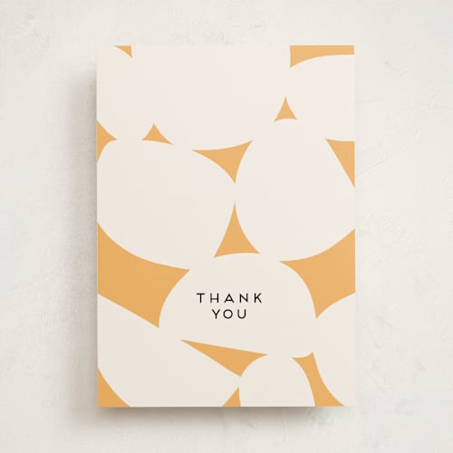 This is a butter tbd with standard by Ilze Lucero called thank you printing on signature in greeting cards