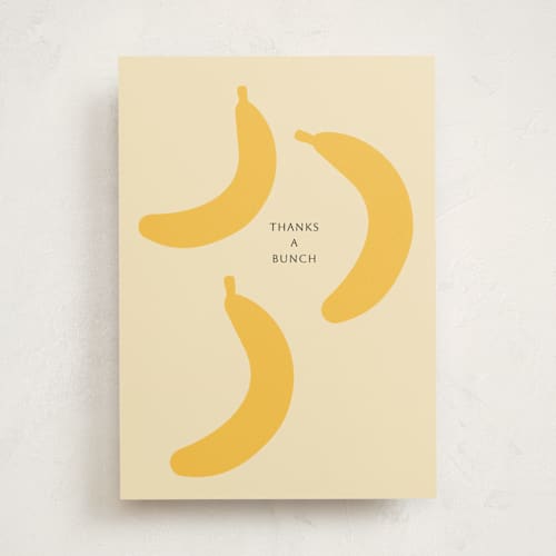 This is a honeysuckle tbd with standard by Claire called bananas printing on signature in greeting cards