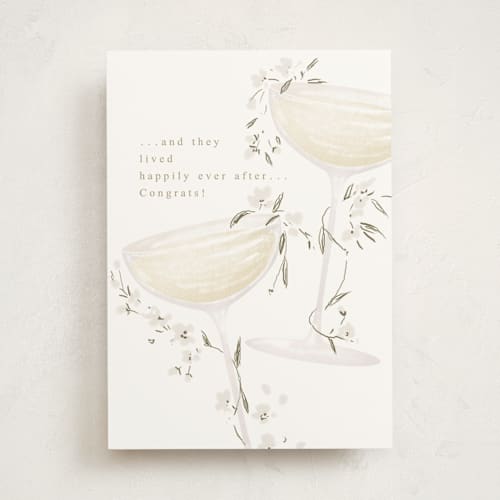This is a champagne tbd with standard by samovilka called happilyeverafter printing on signature in greeting cards