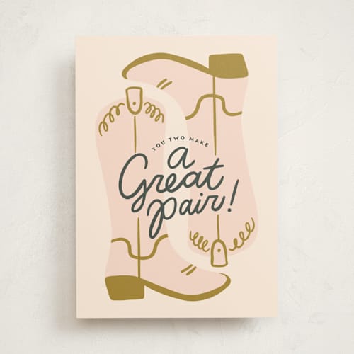 This is a coral tbd with standard by Darby McGuire called a great pair printing on signature in greeting cards