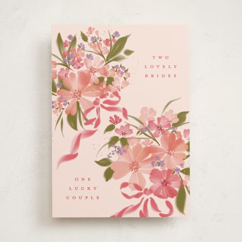 This is a blush tbd with standard by Erin L. Wilson called bridal printing on signature in greeting cards