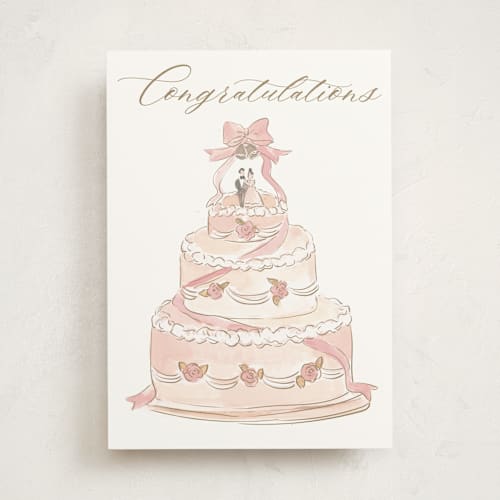 This is a rose quartz tbd with standard by Teju Reval called cake printing on signature in greeting cards