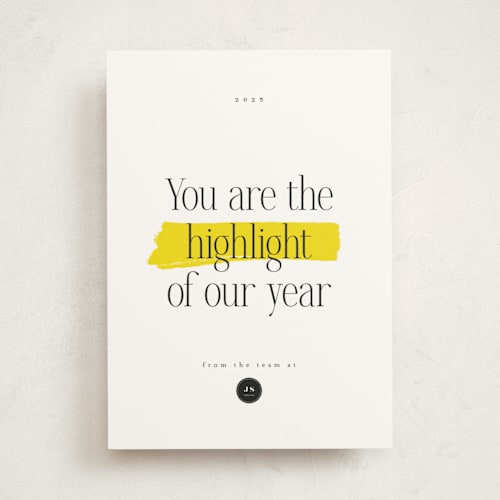 This is a lemon business holiday cards with standard by Hudson meet Rose called highlight printing on signature in standard