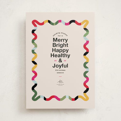 This is a confetti business holiday cards with standard by Owl and Toad called ever so printing on signature in standard