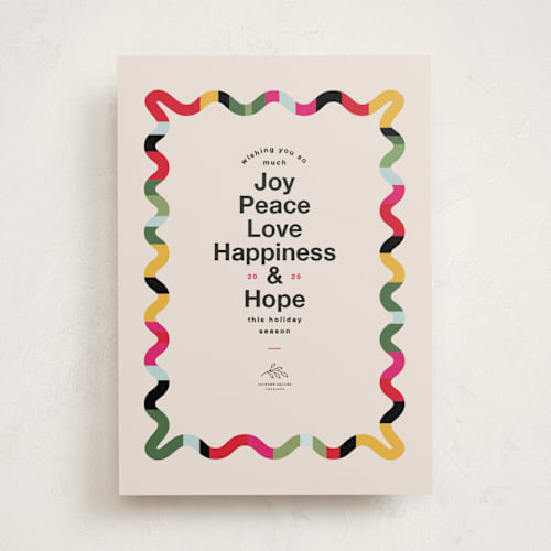 This is a confetti business holiday cards with standard by Owl and Toad called ever so printing on signature in standard