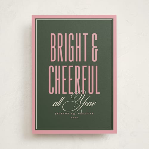 This is a wreath business holiday cards with standard by letterfix called simply said printing on signature in standard