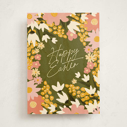 This is a garden tbd with standard by Iveta Angelova called easter bouquet printing on signature in greeting cards