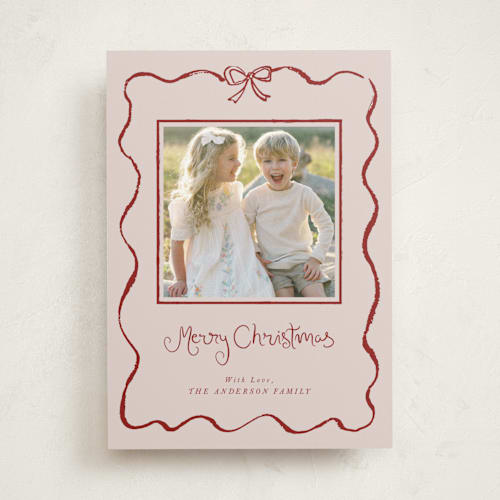 This is a wine photo mount holiday cards with standard by Cass Loh called quirky fun printing on recycled in photo_mount