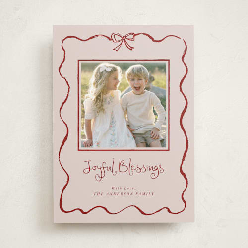 This is a wine photo mount holiday cards with standard by Cass Loh called quirky fun printing on doublethick in photo_mount