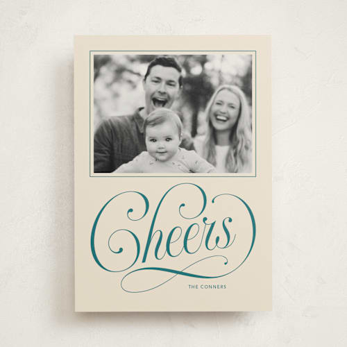 This is a cream photo mount holiday cards with standard by Stacey Day called joyful beauty printing on recycled in photo_mount
