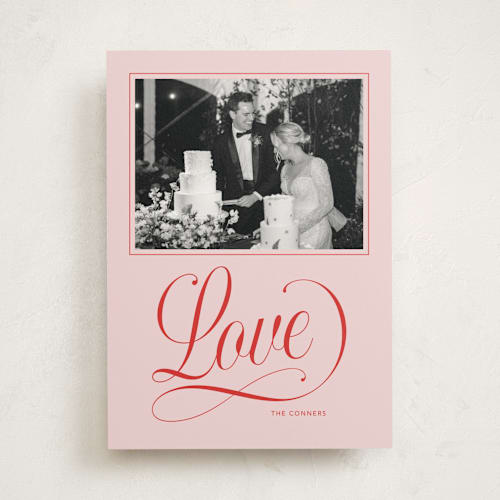 This is a blush photo mount holiday cards with standard by Stacey Day called joyful beauty printing on doublethick in photo_mount