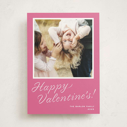 This is a candy photo mount holiday cards with standard by Megan Davis called cotillion printing on party paper in photo_mount