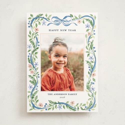 This is a juniper berry photo mount holiday cards with standard by Sarah Knight called bella printing on recycled in photo_mount