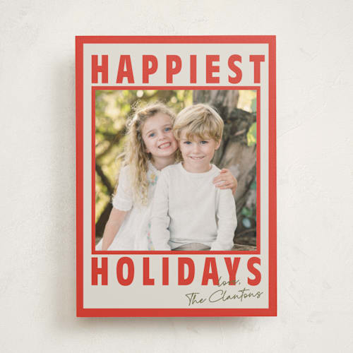 This is a berry photo mount holiday cards with standard by Kaydi Bishop called wordy waze printing on recycled in photo_mount