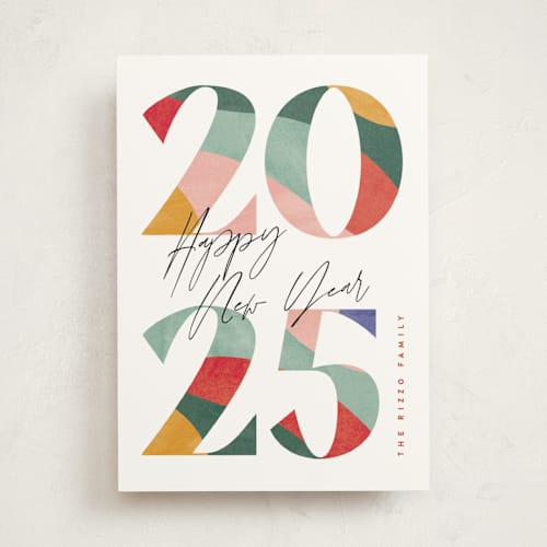 This is a fruitcake non photo holiday cards with standard by Pixel and Hank called a year printing on signature in standard