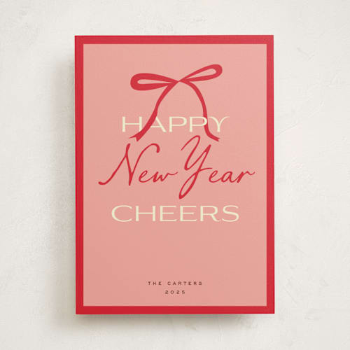 This is a rose non photo holiday cards with standard by Jennifer Lew called everything printing on signature in standard