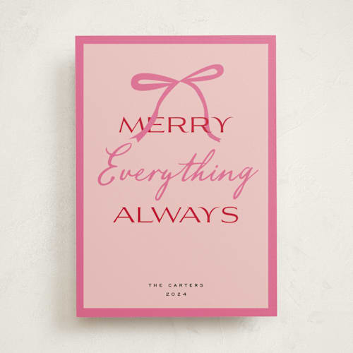 This is a strawberry non photo holiday cards with standard by Jennifer Lew called everything printing on signature in standard